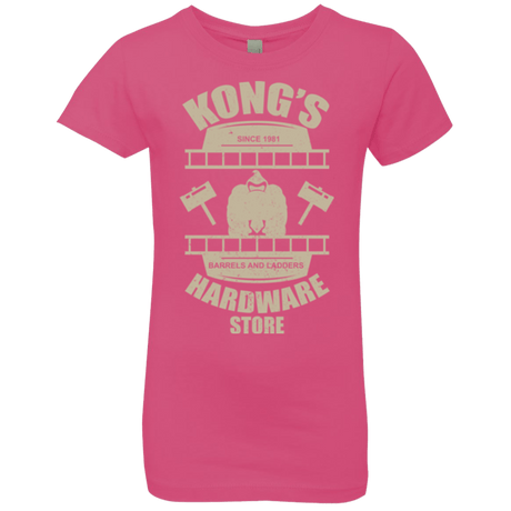 T-Shirts Hot Pink / YXS Kongs Hardware Store Girls Premium T-Shirt