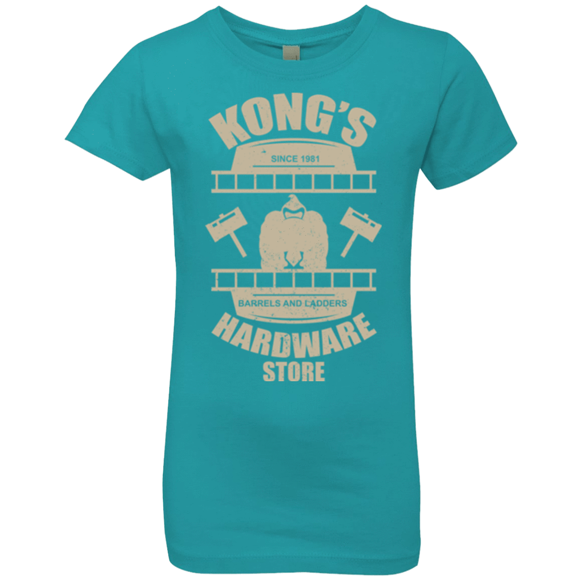 T-Shirts Tahiti Blue / YXS Kongs Hardware Store Girls Premium T-Shirt