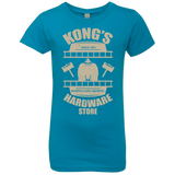 T-Shirts Turquoise / YXS Kongs Hardware Store Girls Premium T-Shirt