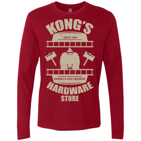 T-Shirts Cardinal / Small Kongs Hardware Store Men's Premium Long Sleeve