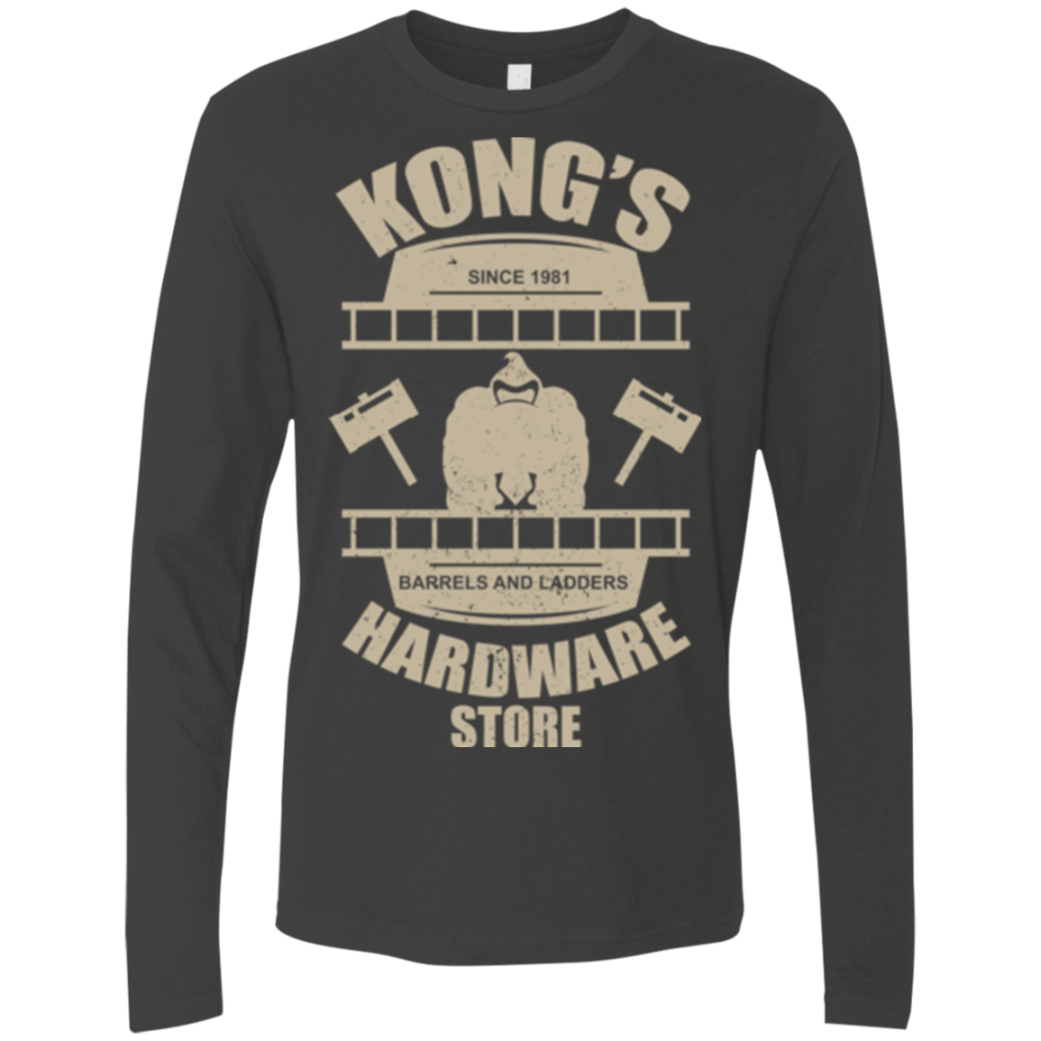 T-Shirts Heavy Metal / Small Kongs Hardware Store Men's Premium Long Sleeve