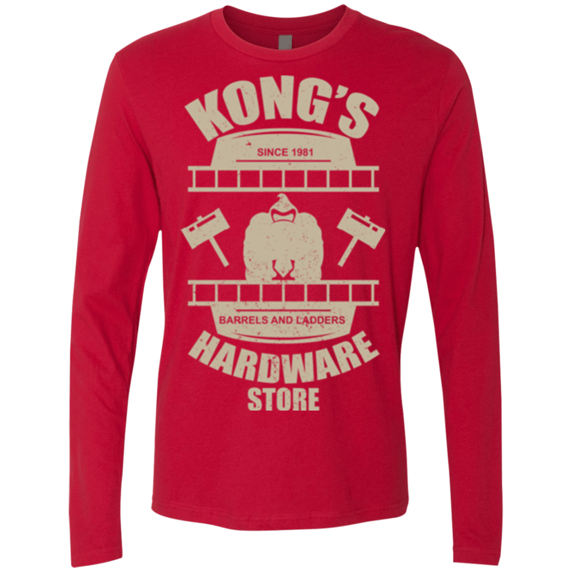 T-Shirts Red / Small Kongs Hardware Store Men's Premium Long Sleeve