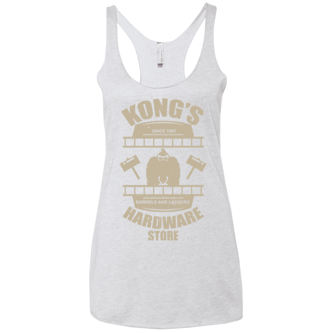 T-Shirts Heather White / X-Small Kongs Hardware Store Women's Triblend Racerback Tank