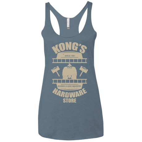 T-Shirts Indigo / X-Small Kongs Hardware Store Women's Triblend Racerback Tank