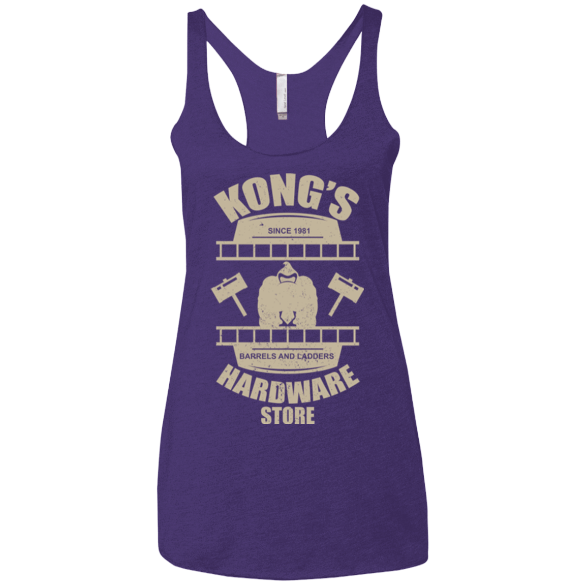 T-Shirts Purple / X-Small Kongs Hardware Store Women's Triblend Racerback Tank