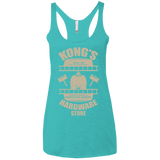 T-Shirts Tahiti Blue / X-Small Kongs Hardware Store Women's Triblend Racerback Tank