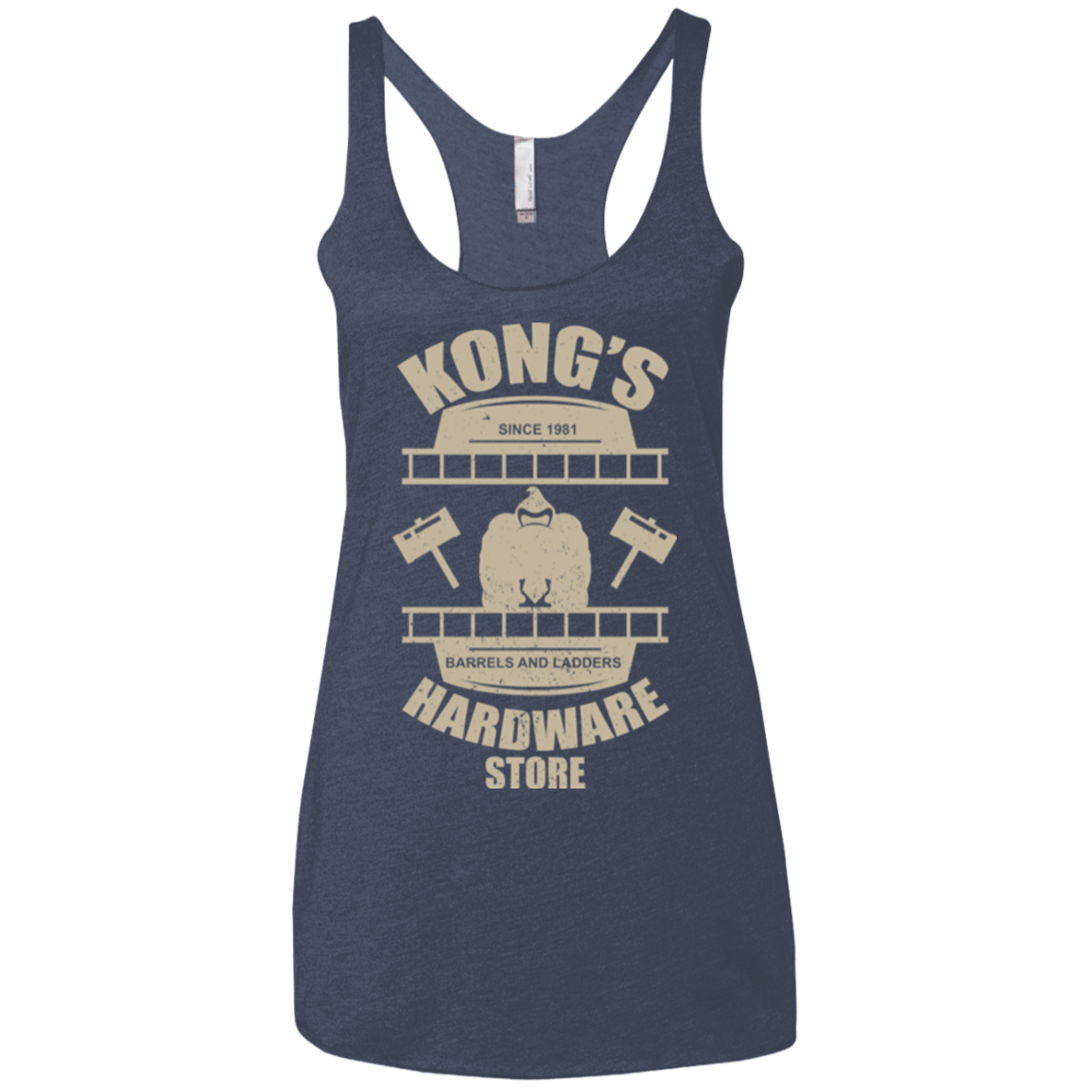 T-Shirts Vintage Navy / X-Small Kongs Hardware Store Women's Triblend Racerback Tank