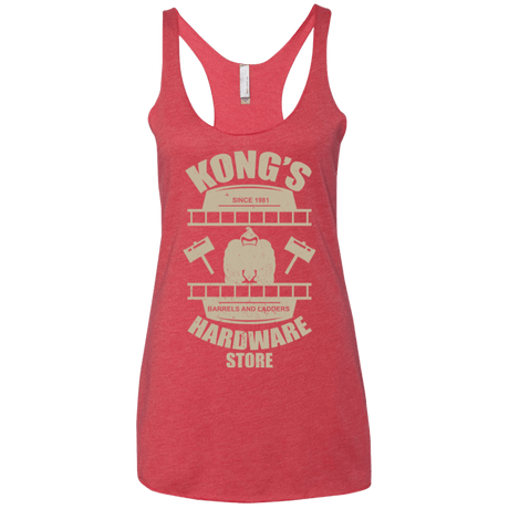 T-Shirts Vintage Red / X-Small Kongs Hardware Store Women's Triblend Racerback Tank