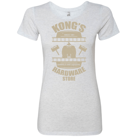 T-Shirts Heather White / Small Kongs Hardware Store Women's Triblend T-Shirt