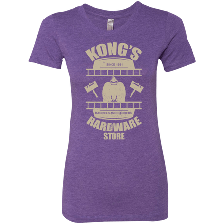 T-Shirts Purple Rush / Small Kongs Hardware Store Women's Triblend T-Shirt