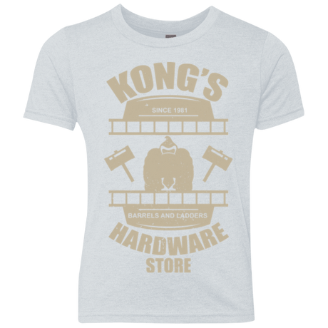 T-Shirts Heather White / YXS Kongs Hardware Store Youth Triblend T-Shirt