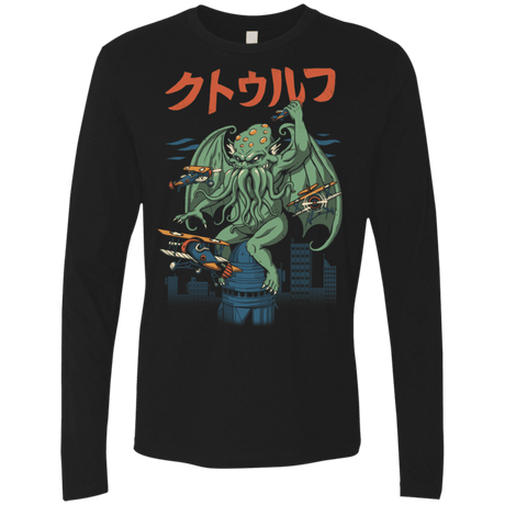 T-Shirts Black / S Kongthulhu Men's Premium Long Sleeve