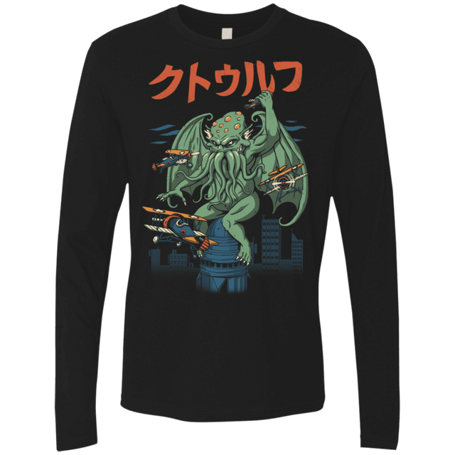 T-Shirts Black / S Kongthulhu Men's Premium Long Sleeve