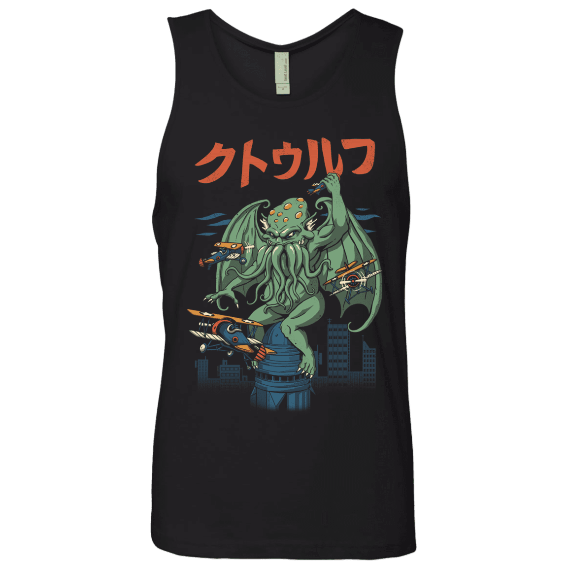 T-Shirts Black / S Kongthulhu Men's Premium Tank Top