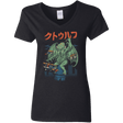 T-Shirts Black / S Kongthulhu Women's V-Neck T-Shirt