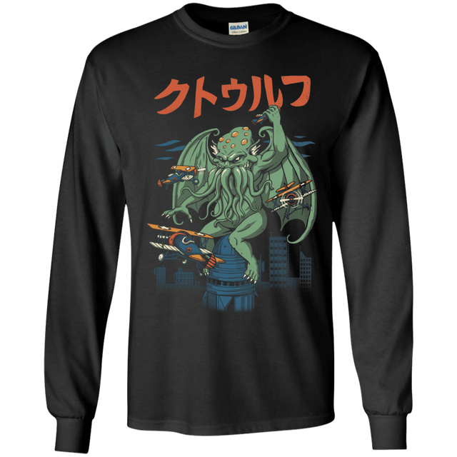 T-Shirts Black / YS Kongthulhu Youth Long Sleeve T-Shirt