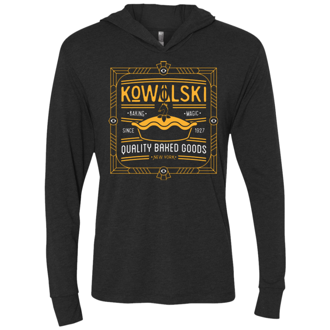 T-Shirts Vintage Black / X-Small Kowalski Quality Baked Goods Fantastic Beasts Triblend Long Sleeve Hoodie Tee