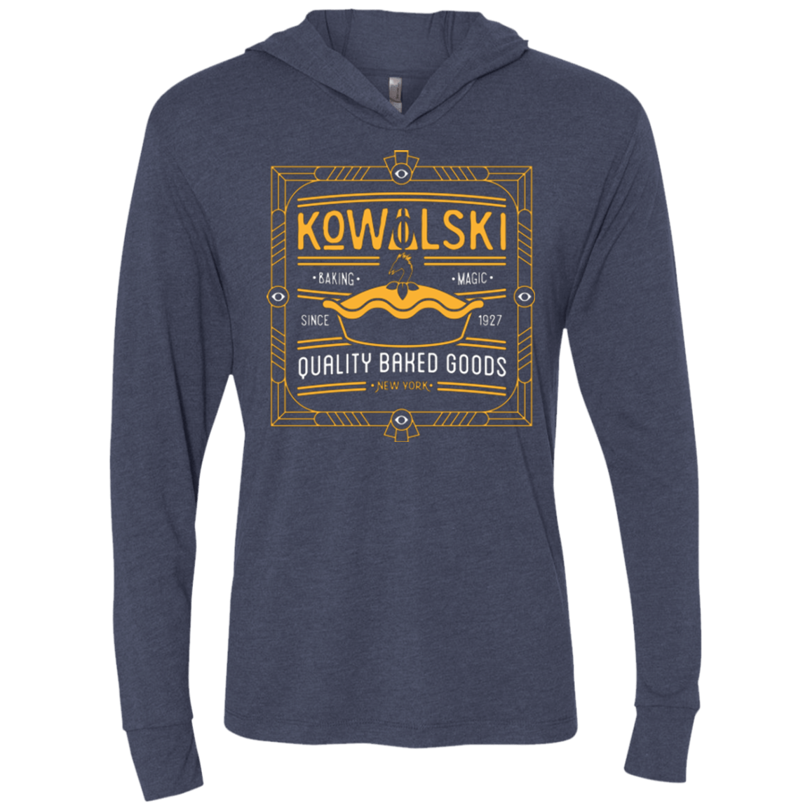 T-Shirts Vintage Navy / X-Small Kowalski Quality Baked Goods Fantastic Beasts Triblend Long Sleeve Hoodie Tee