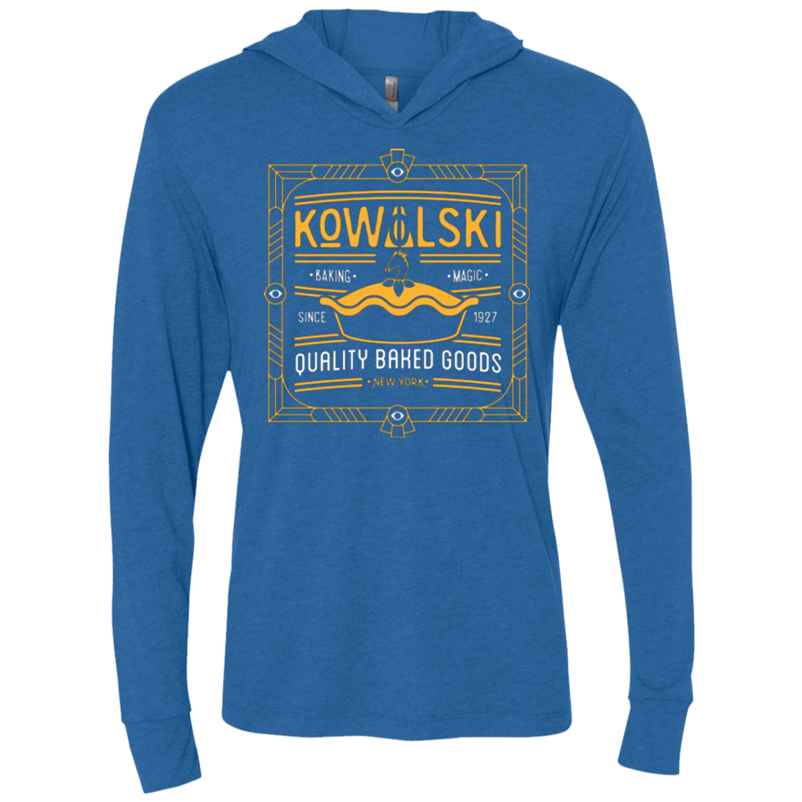 T-Shirts Vintage Royal / X-Small Kowalski Quality Baked Goods Fantastic Beasts Triblend Long Sleeve Hoodie Tee