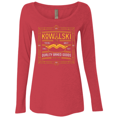 T-Shirts Vintage Red / Small Kowalski Quality Baked Goods Fantastic Beasts Women's Triblend Long Sleeve Shirt