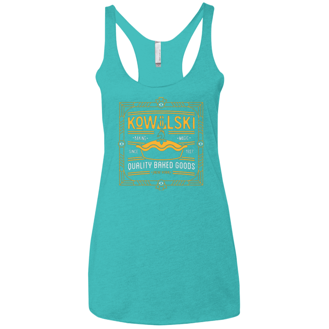 T-Shirts Tahiti Blue / X-Small Kowalski Quality Baked Goods Fantastic Beasts Women's Triblend Racerback Tank