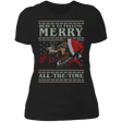 T-Shirts Black / X-Small Kramer Merry Ugly Sweater Women's Premium T-Shirt