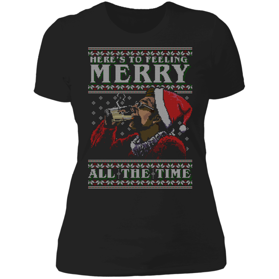 T-Shirts Black / X-Small Kramer Merry Ugly Sweater Women's Premium T-Shirt