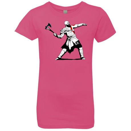 T-Shirts Hot Pink / YXS Kratos Banksy Girls Premium T-Shirt