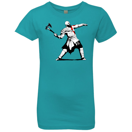 T-Shirts Tahiti Blue / YXS Kratos Banksy Girls Premium T-Shirt