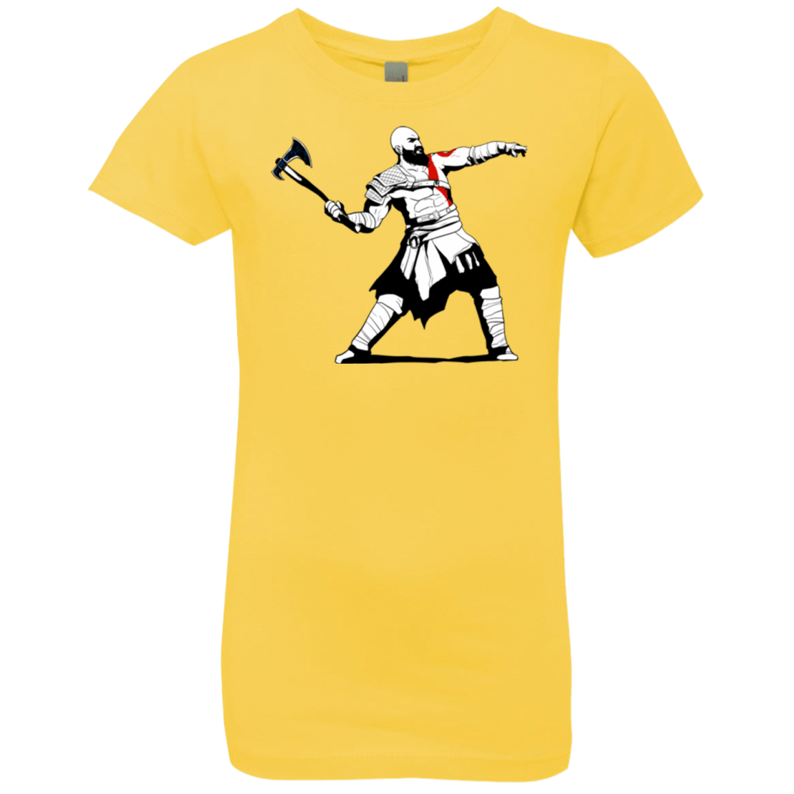 T-Shirts Vibrant Yellow / YXS Kratos Banksy Girls Premium T-Shirt