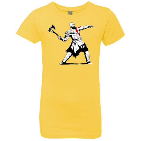 T-Shirts Vibrant Yellow / YXS Kratos Banksy Girls Premium T-Shirt