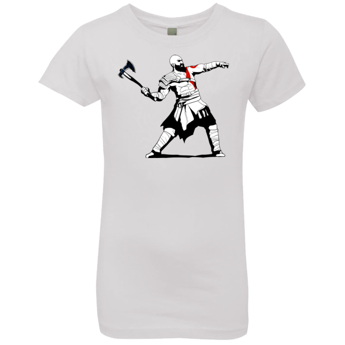 T-Shirts White / YXS Kratos Banksy Girls Premium T-Shirt