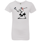 T-Shirts White / YXS Kratos Banksy Girls Premium T-Shirt