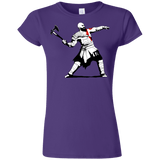 T-Shirts Purple / S Kratos Banksy Junior Slimmer-Fit T-Shirt