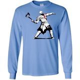 T-Shirts Carolina Blue / S Kratos Banksy Men's Long Sleeve T-Shirt