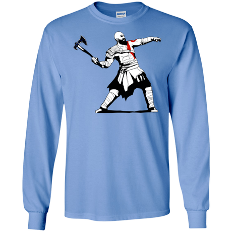 T-Shirts Carolina Blue / S Kratos Banksy Men's Long Sleeve T-Shirt