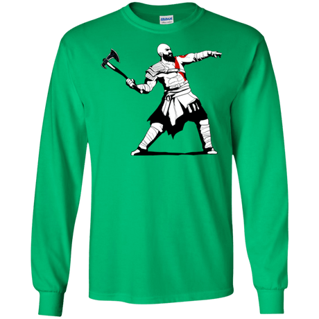 T-Shirts Irish Green / S Kratos Banksy Men's Long Sleeve T-Shirt