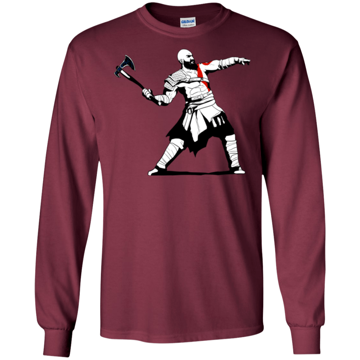 Kratos Banksy Men's Long Sleeve T-Shirt