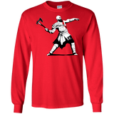 T-Shirts Red / S Kratos Banksy Men's Long Sleeve T-Shirt