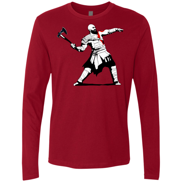 T-Shirts Cardinal / S Kratos Banksy Men's Premium Long Sleeve