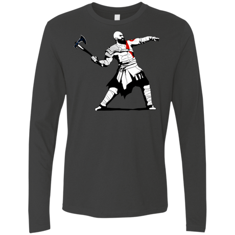 T-Shirts Heavy Metal / S Kratos Banksy Men's Premium Long Sleeve
