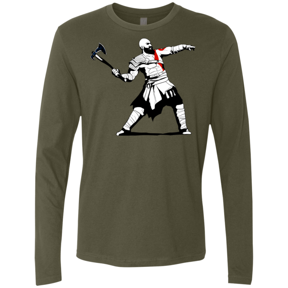 Kratos Banksy Men's Premium Long Sleeve