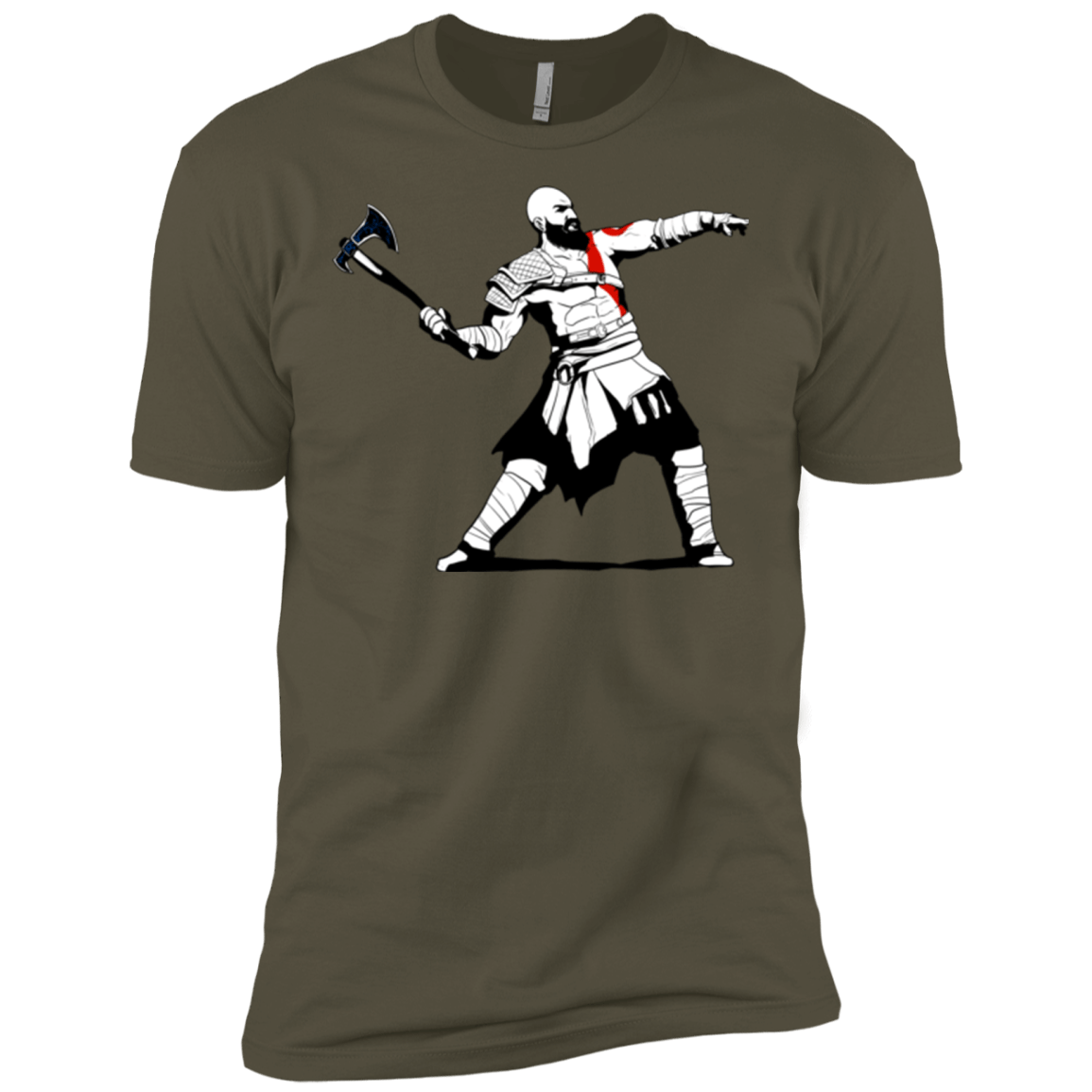 T-Shirts Military Green / X-Small Kratos Banksy Men's Premium T-Shirt