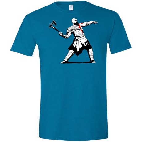 T-Shirts Antique Sapphire / S Kratos Banksy Men's Semi-Fitted Softstyle