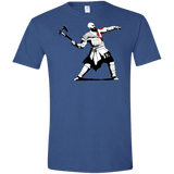 T-Shirts Heather Royal / X-Small Kratos Banksy Men's Semi-Fitted Softstyle