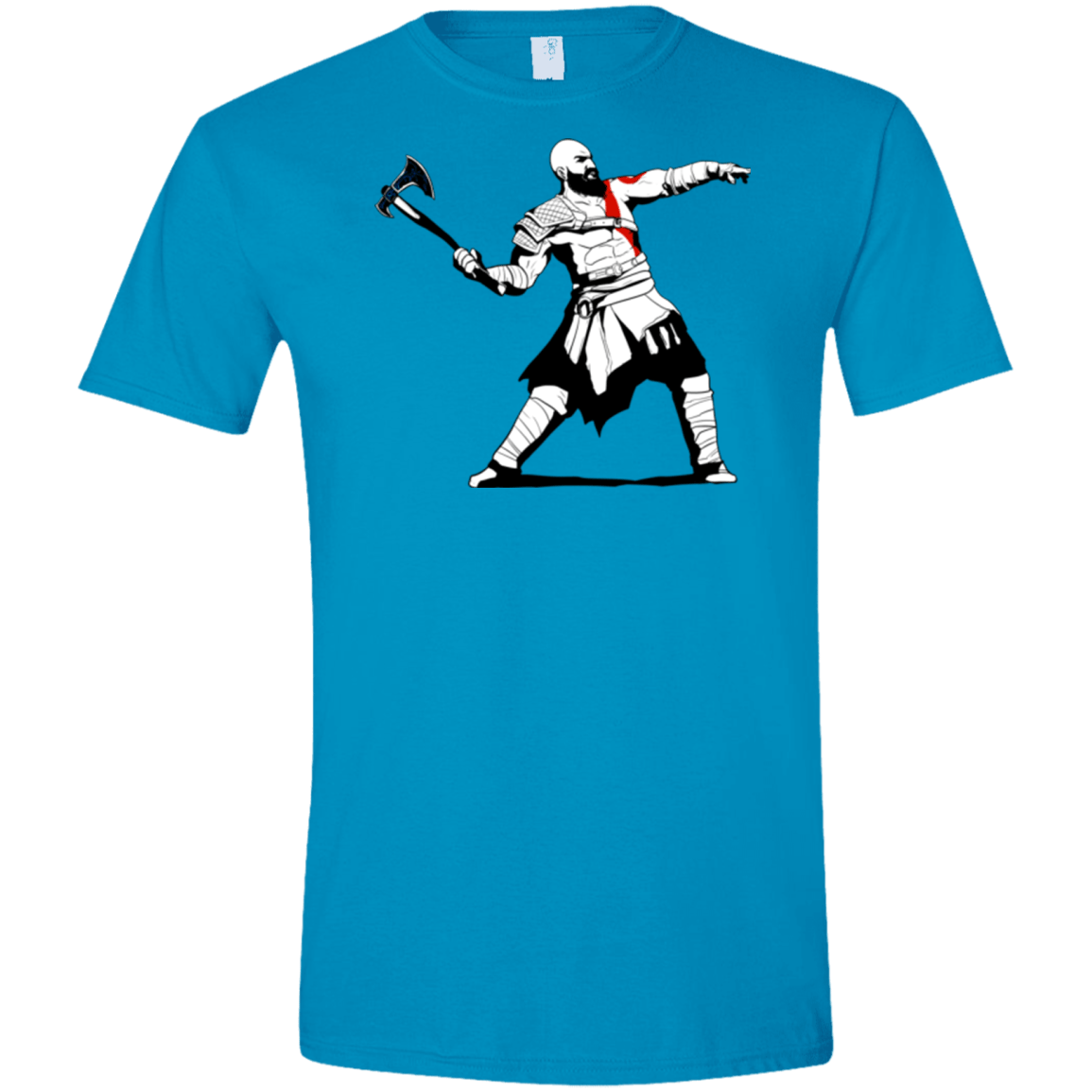 T-Shirts Sapphire / S Kratos Banksy Men's Semi-Fitted Softstyle