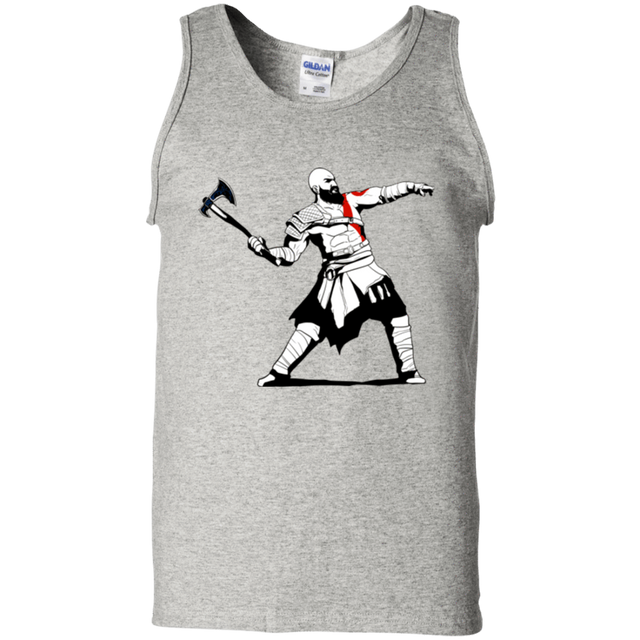 T-Shirts Ash / S Kratos Banksy Men's Tank Top