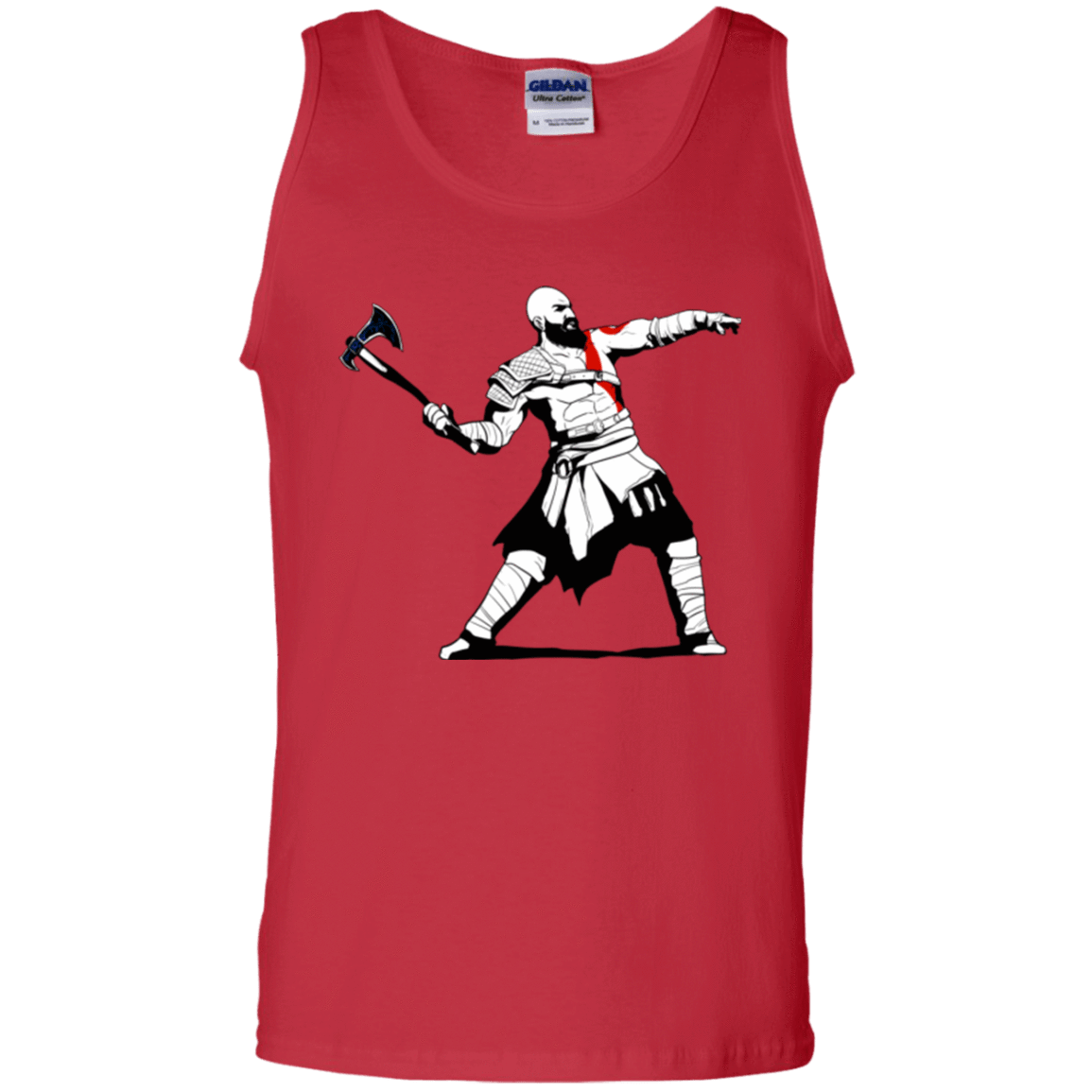 T-Shirts Red / S Kratos Banksy Men's Tank Top