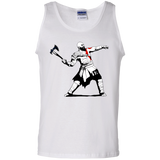 T-Shirts White / S Kratos Banksy Men's Tank Top