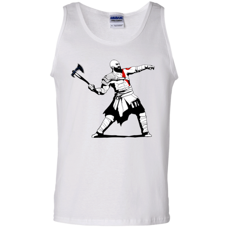 T-Shirts White / S Kratos Banksy Men's Tank Top